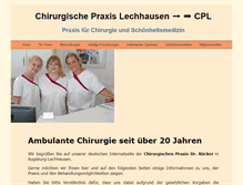 Tablet Screenshot of chirurgie-lechhausen.de